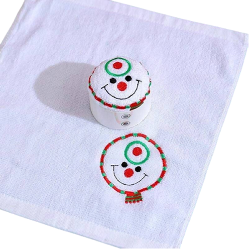 TOALLA DE MANO, MUÑECO DE NIEVE