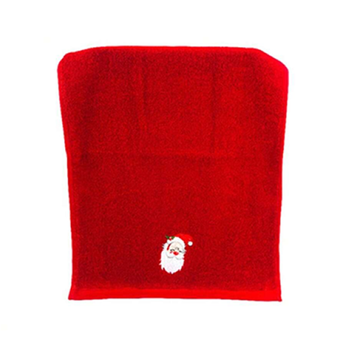 TOALLA DE MANO CON PAPA NOEL BORDADO