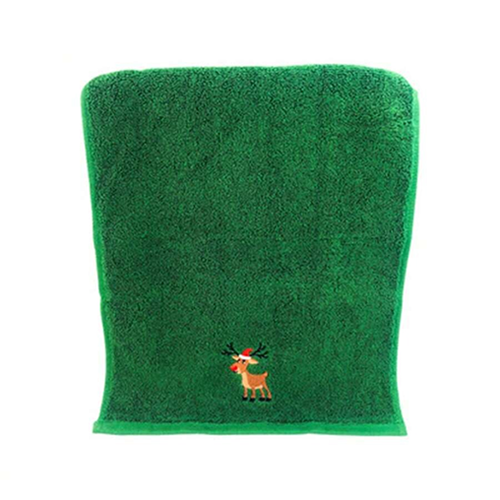 TOALLA DE MANO CON RENO BORDADO
