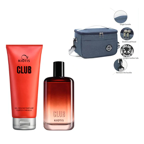 PERFUME CLUB + GEL + BOLSA ALMUERZO